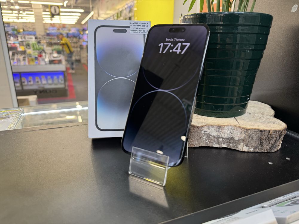 Telefon Apple iPhone 14 Pro Max 128 Gb bateria 100% ideany. 12mcy gwar - obrazek 3