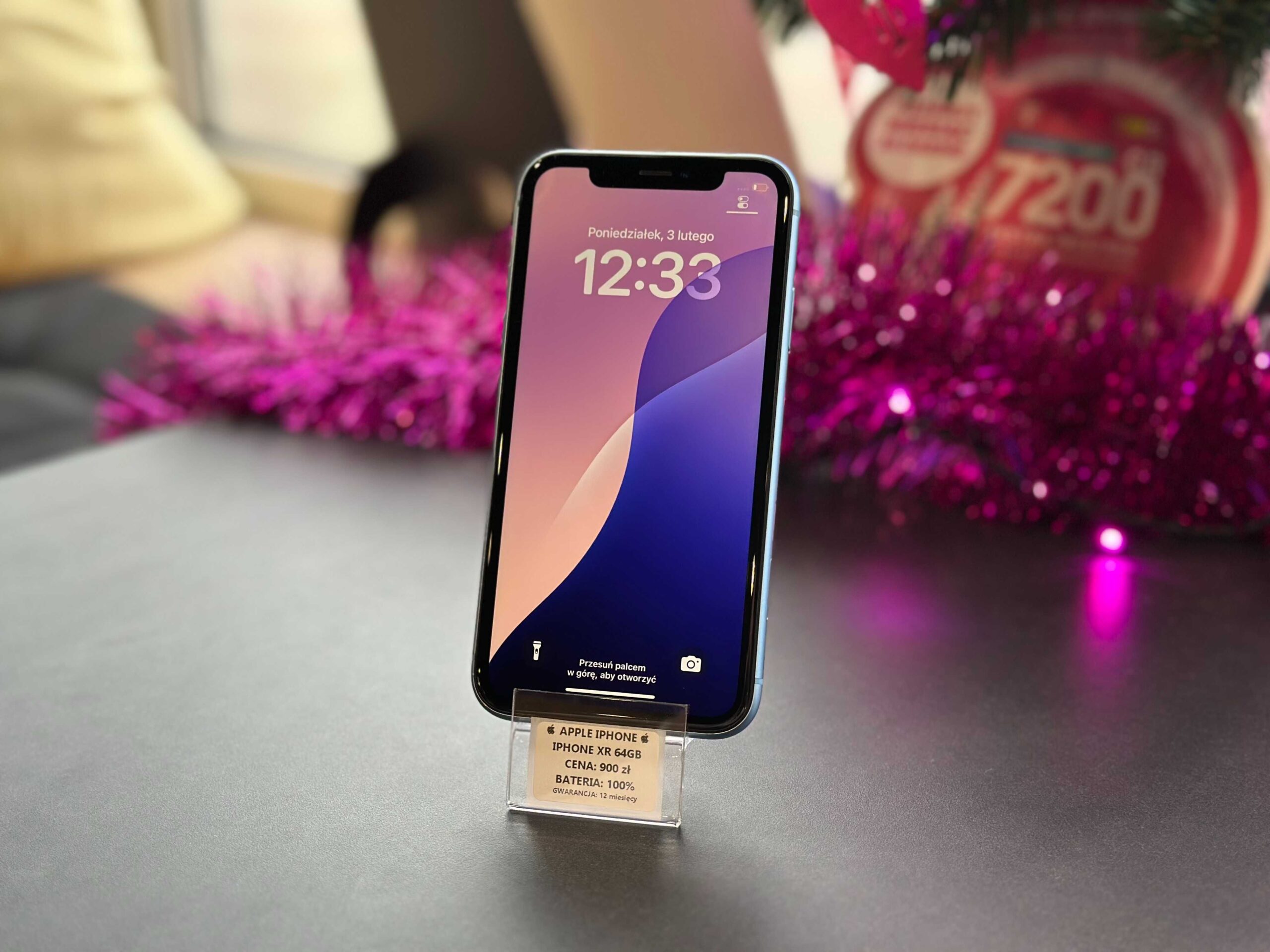 Telefon Apple iPhone XR 64GB Bat: 100%, Gwarancja 12 mies! - obrazek 2