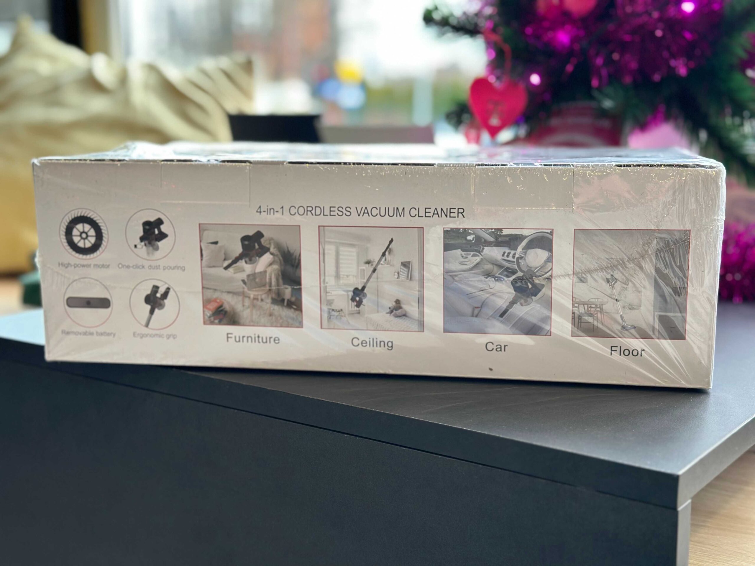 Nowy! Odkurzacz pionowy bezprzewodowy, bezworkowy 450W podswietlenie! - obrazek 3