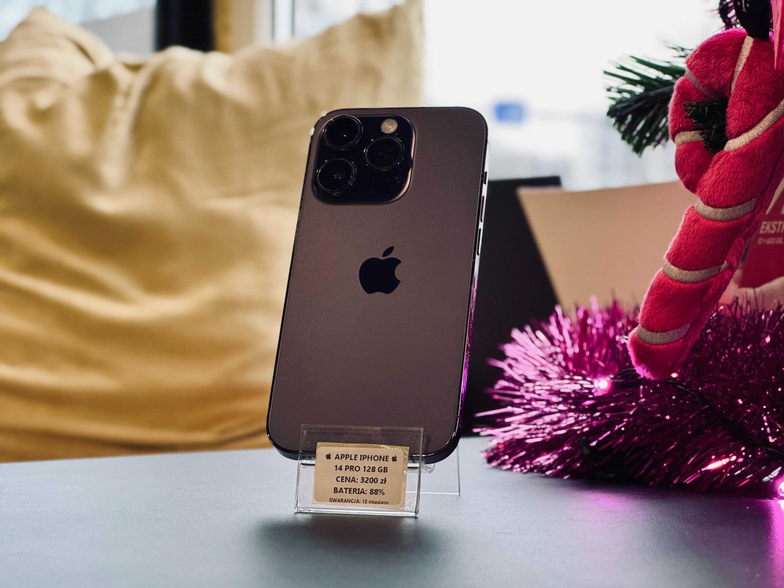 Telefon Apple iPhone 14 Pro 128GB. Bateria 100%. 12mcy gwarancja! - obrazek 2